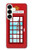 S2059 England British Telephone Box Minimalist Hülle Schutzhülle Taschen für Samsung Galaxy S25 Plus