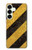 S2231 Yellow and Black Line Hazard Striped Hülle Schutzhülle Taschen für Samsung Galaxy S25 Plus