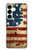 S2349 Old American Flag Hülle Schutzhülle Taschen für Samsung Galaxy S25 Plus
