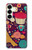 S2353 Paris Cartoon Vintage Pattern Hülle Schutzhülle Taschen für Samsung Galaxy S25 Plus