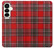S2374 Tartan Red Pattern Hülle Schutzhülle Taschen für Samsung Galaxy S25 Plus