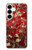 S2414 Red Blossoming Almond Tree Van Gogh Hülle Schutzhülle Taschen für Samsung Galaxy S25 Plus