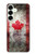 S2490 Canada Maple Leaf Flag Texture Hülle Schutzhülle Taschen für Samsung Galaxy S25 Plus