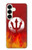S2803 Fire Red Devil Spear Symbol Hülle Schutzhülle Taschen für Samsung Galaxy S25 Plus
