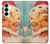 S2840 Christmas Vintage Santa Hülle Schutzhülle Taschen für Samsung Galaxy S25 Plus