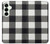 S2842 Black and White Buffalo Check Pattern Hülle Schutzhülle Taschen für Samsung Galaxy S25 Plus