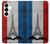 S2859 Vintage France Flag Eiffel Tower Hülle Schutzhülle Taschen für Samsung Galaxy S25 Plus