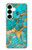 S2906 Aqua Turquoise Stone Hülle Schutzhülle Taschen für Samsung Galaxy S25 Plus