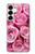 S2943 Pink Rose Hülle Schutzhülle Taschen für Samsung Galaxy S25 Plus
