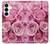 S2943 Pink Rose Hülle Schutzhülle Taschen für Samsung Galaxy S25 Plus