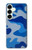 S2958 Army Blue Camo Camouflage Hülle Schutzhülle Taschen für Samsung Galaxy S25 Plus