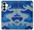 S2958 Army Blue Camo Camouflage Hülle Schutzhülle Taschen für Samsung Galaxy S25 Plus