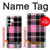 S3091 Pink Plaid Pattern Hülle Schutzhülle Taschen für Samsung Galaxy S25 Plus