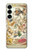 S3145 Antique Constellation Star Sky Map Hülle Schutzhülle Taschen für Samsung Galaxy S25 Plus