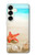 S3212 Sea Shells Starfish Beach Hülle Schutzhülle Taschen für Samsung Galaxy S25 Plus