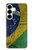 S3297 Brazil Flag Vintage Football Graphic Hülle Schutzhülle Taschen für Samsung Galaxy S25 Plus
