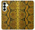 S3365 Yellow Python Skin Graphic Print Hülle Schutzhülle Taschen für Samsung Galaxy S25 Plus