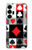 S3463 Poker Card Suit Hülle Schutzhülle Taschen für Samsung Galaxy S25 Plus