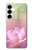 S3511 Lotus flower Buddhism Hülle Schutzhülle Taschen für Samsung Galaxy S25 Plus