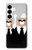 S3557 Bear in Black Suit Hülle Schutzhülle Taschen für Samsung Galaxy S25 Plus