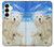 S3794 Arctic Polar Bear and Seal Paint Hülle Schutzhülle Taschen für Samsung Galaxy S25 Plus