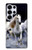 S0246 White Horse Hülle Schutzhülle Taschen für Samsung Galaxy S25 Ultra