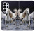 S0246 White Horse Hülle Schutzhülle Taschen für Samsung Galaxy S25 Ultra