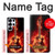 S0415 Fire Guitar Burn Hülle Schutzhülle Taschen für Samsung Galaxy S25 Ultra