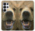 S0840 Grizzly Bear Face Hülle Schutzhülle Taschen für Samsung Galaxy S25 Ultra