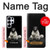 S0878 Black Bear Hülle Schutzhülle Taschen für Samsung Galaxy S25 Ultra