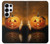S1083 Pumpkin Spider Candles Halloween Hülle Schutzhülle Taschen für Samsung Galaxy S25 Ultra