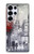 S1295 Eiffel Painting of Paris Hülle Schutzhülle Taschen für Samsung Galaxy S25 Ultra