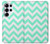 S1723 Mint Chevron Zigzag Hülle Schutzhülle Taschen für Samsung Galaxy S25 Ultra