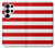 S2364 Red and White Striped Hülle Schutzhülle Taschen für Samsung Galaxy S25 Ultra