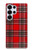 S2374 Tartan Red Pattern Hülle Schutzhülle Taschen für Samsung Galaxy S25 Ultra
