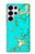 S2377 Turquoise Gemstone Texture Graphic Printed Hülle Schutzhülle Taschen für Samsung Galaxy S25 Ultra