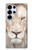 S2399 White Lion Face Hülle Schutzhülle Taschen für Samsung Galaxy S25 Ultra
