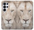 S2399 White Lion Face Hülle Schutzhülle Taschen für Samsung Galaxy S25 Ultra