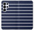 S2767 Navy White Striped Hülle Schutzhülle Taschen für Samsung Galaxy S25 Ultra