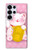 S3025 Pink Maneki Neko Lucky Cat Hülle Schutzhülle Taschen für Samsung Galaxy S25 Ultra