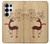 S3081 Wooden Raindeer Graphic Printed Hülle Schutzhülle Taschen für Samsung Galaxy S25 Ultra