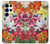 S3205 Retro Art Flowers Hülle Schutzhülle Taschen für Samsung Galaxy S25 Ultra