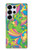S3273 Flower Line Art Pattern Hülle Schutzhülle Taschen für Samsung Galaxy S25 Ultra
