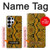 S3365 Yellow Python Skin Graphic Print Hülle Schutzhülle Taschen für Samsung Galaxy S25 Ultra