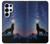 S3555 Wolf Howling Million Star Hülle Schutzhülle Taschen für Samsung Galaxy S25 Ultra