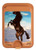 S0934 Wild Black Horse Magnetic Card Holder Wallet Stand with MagSafe for iPhone 16 15 14 13 Pro Max