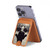 S1108 Skull Mask Man Protester Magnetic Card Holder Wallet Stand with MagSafe for iPhone 16 15 14 13 Pro Max