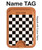 S1611 Black and White Check Chess Board Magnetic Card Holder Wallet Stand with MagSafe for iPhone 16 15 14 13 Pro Max