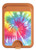 S1697 Tie Dye Colorful Graphic Printed Magnetic Card Holder Wallet Stand with MagSafe for iPhone 16 15 14 13 Pro Max