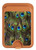 S1965 Peacock Feather Magnetic Card Holder Wallet Stand with MagSafe for iPhone 16 15 14 13 Pro Max